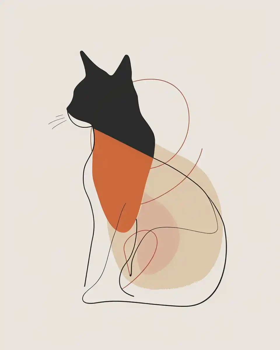 Minimalist Cat Toy Power Midjourney提示词