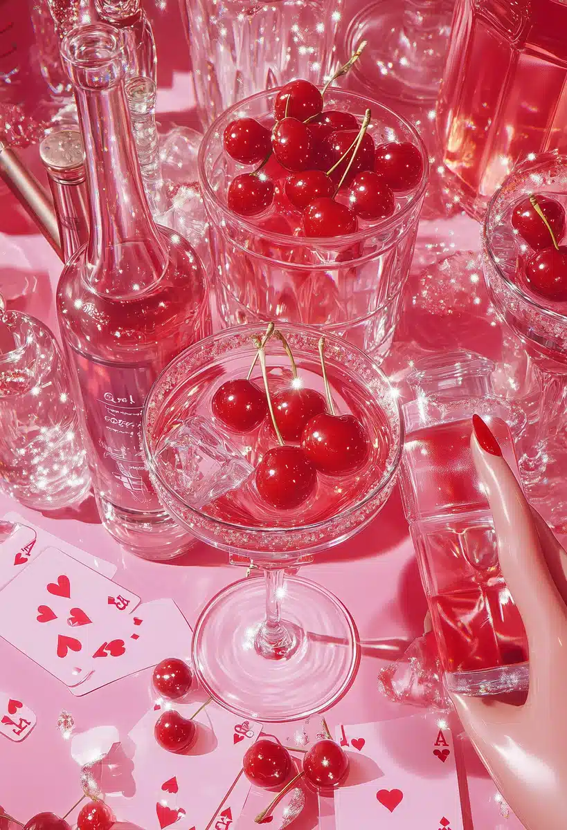 Pop Art Cocktail Collage Midjourney提示词