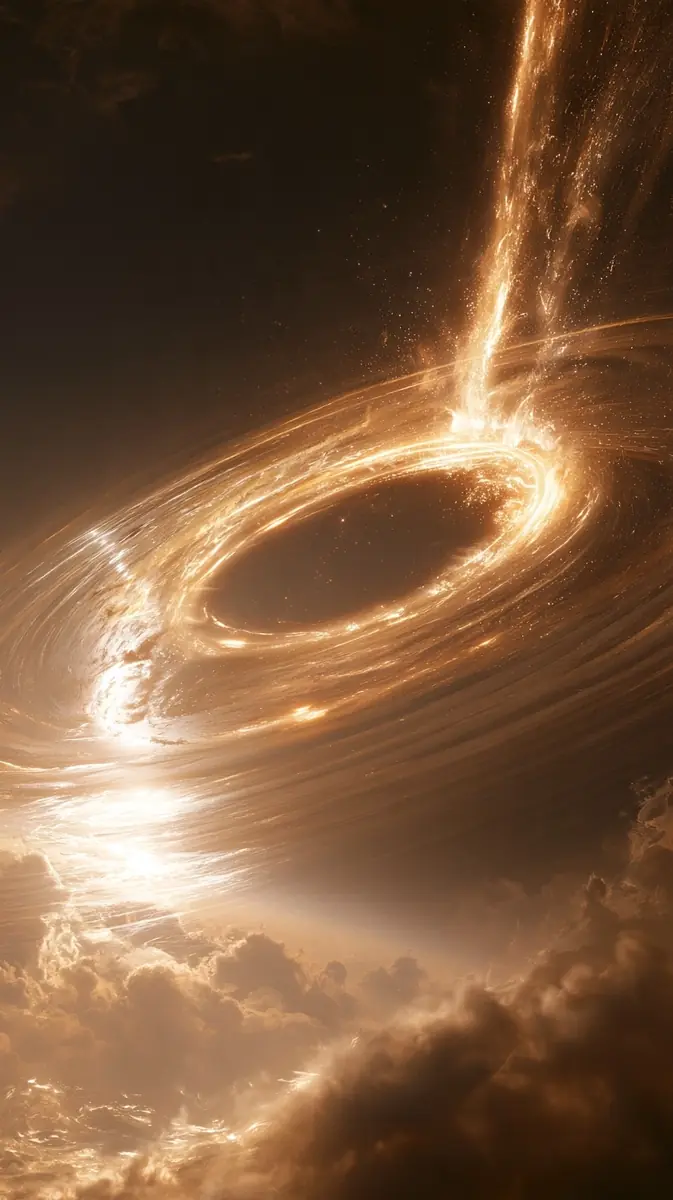 Golden Hypernova Space Explosion Midjourney提示词