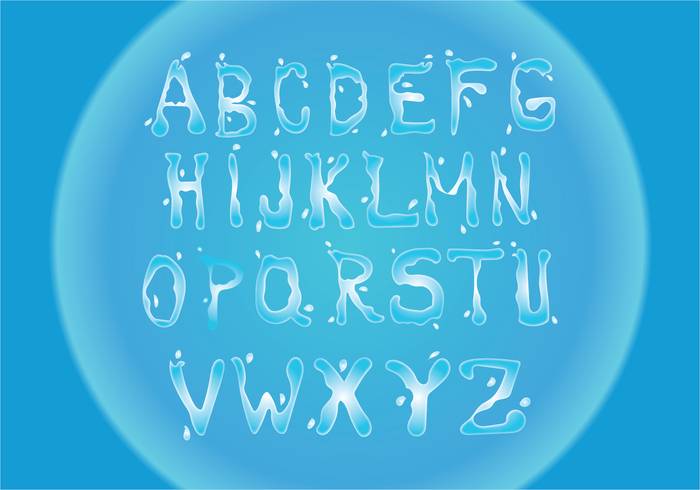 免费的水字体矢量