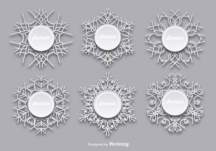 雪花模板
