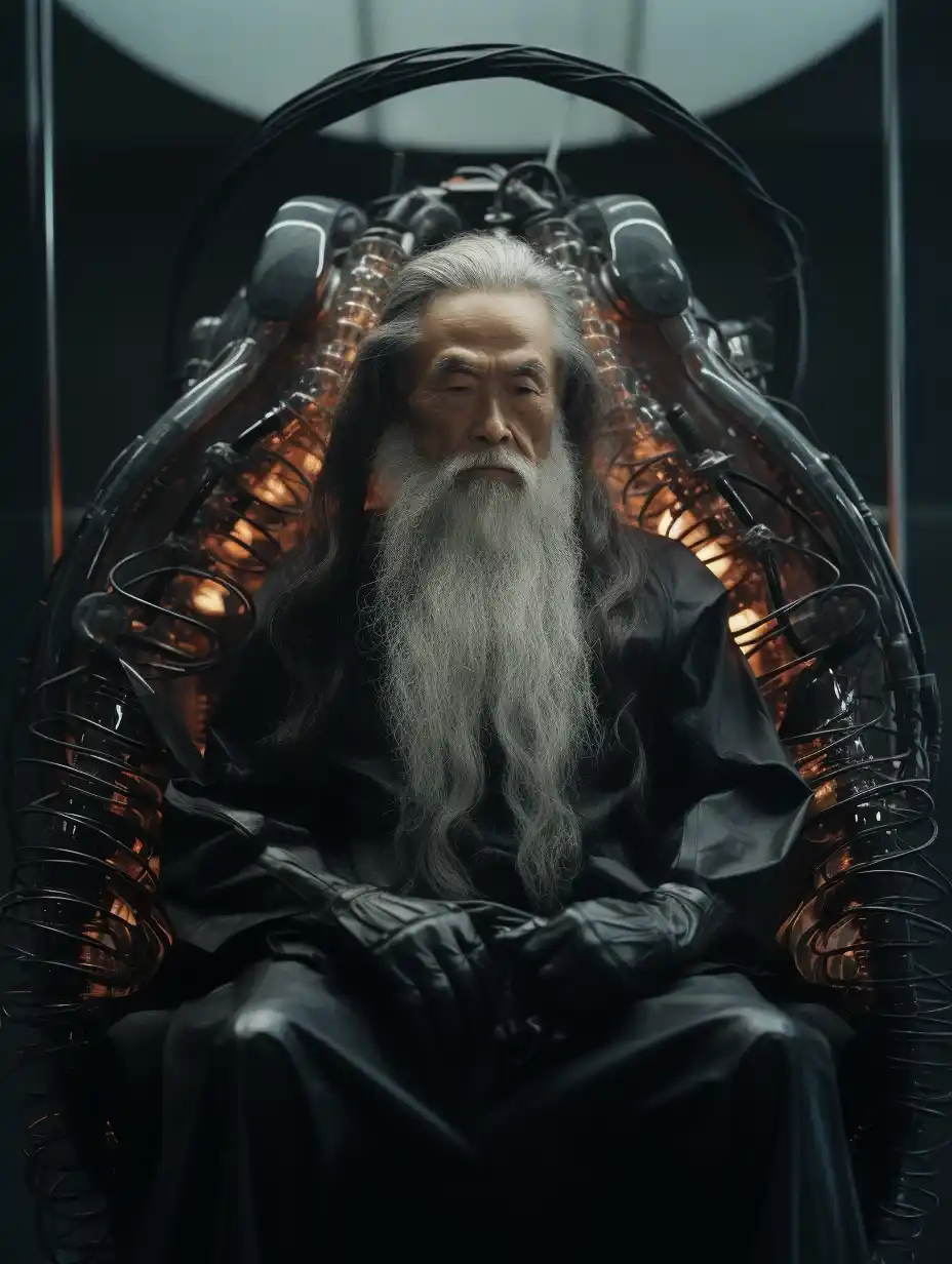 Biomorphic Throne Room Portrait Midjourney提示词
