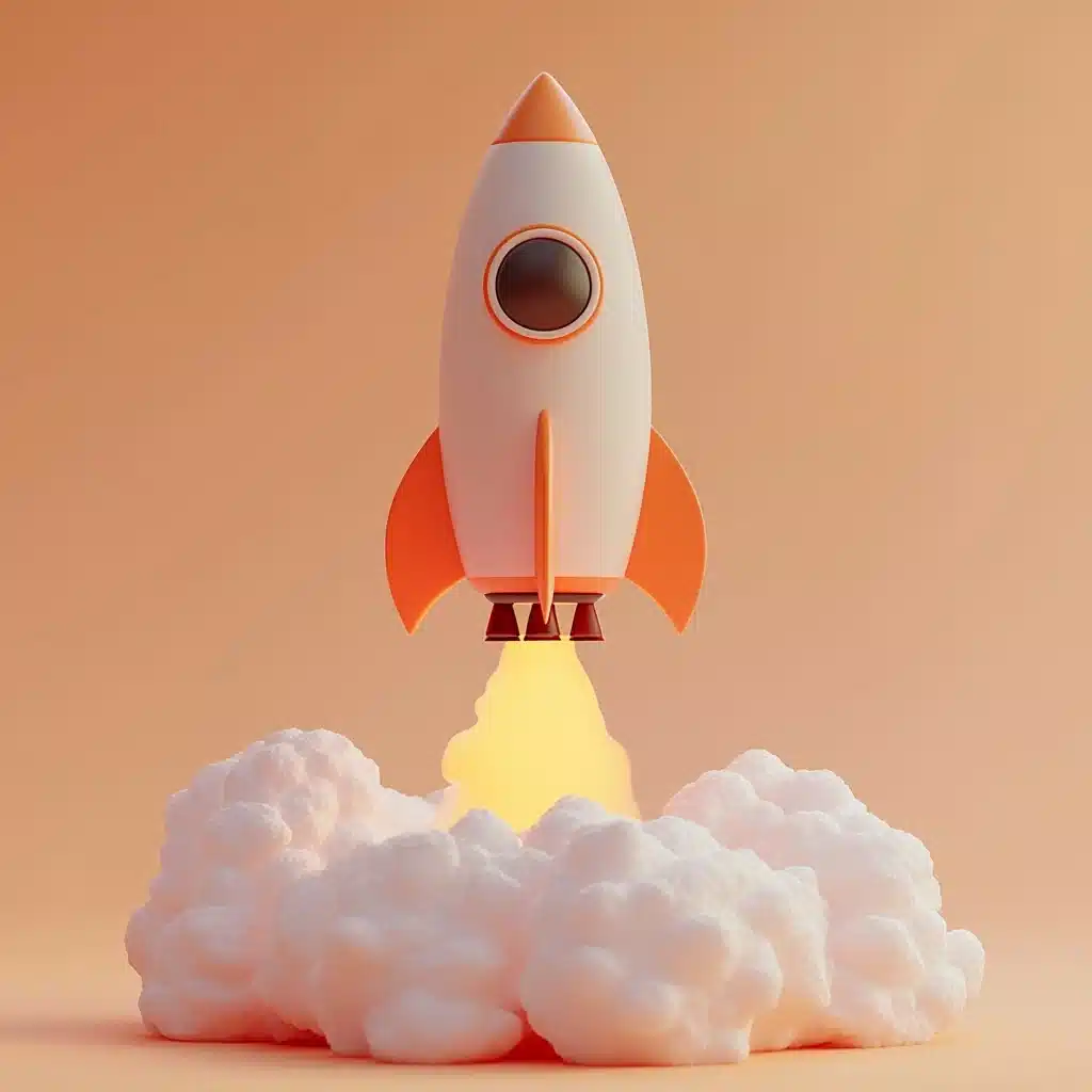 3D Rocket with Clay Texture Midjourney提示词