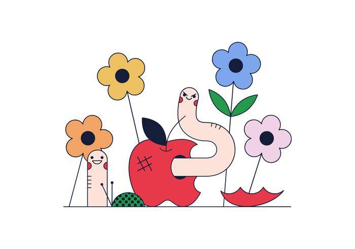 免费的蠕虫矢量