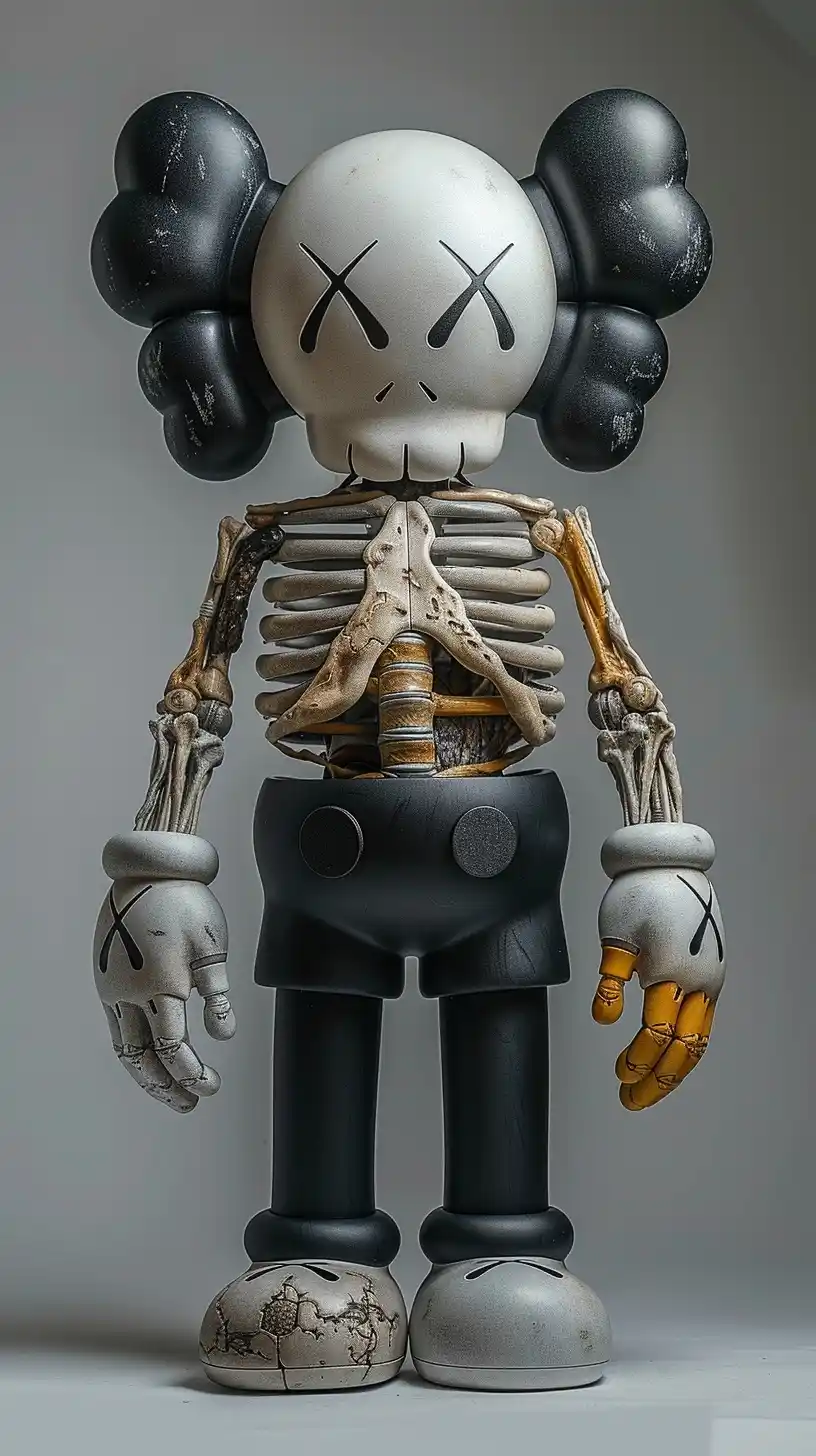 Plastic Skeleton 3D View Midjourney提示词