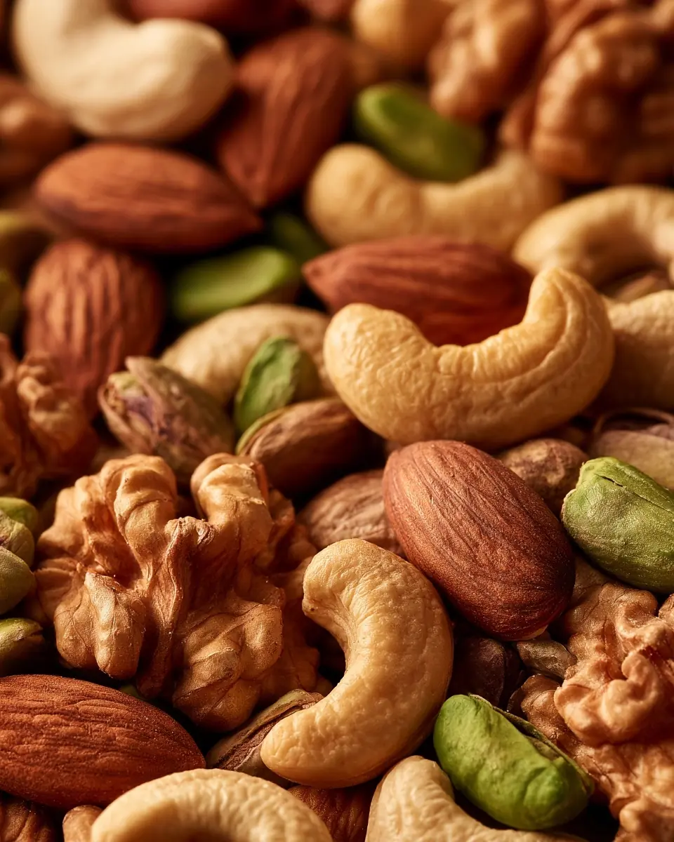 Macro Mixed Nuts Photography Midjourney提示词