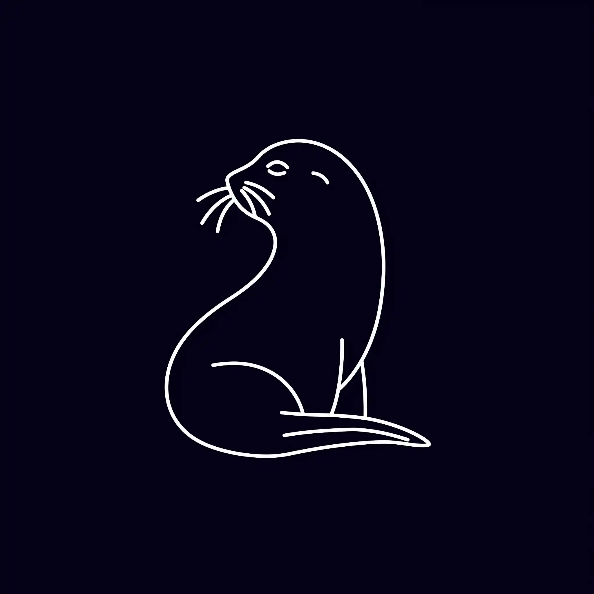 Minimal Seal Vector Art Midjourney提示词