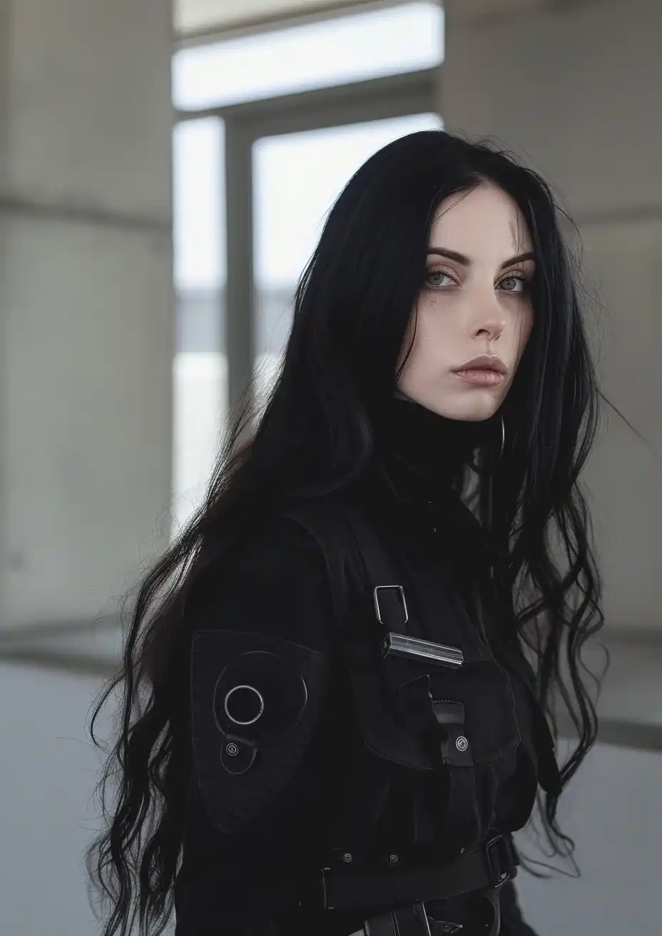 Gothic Airport Security Guard Midjourney提示词
