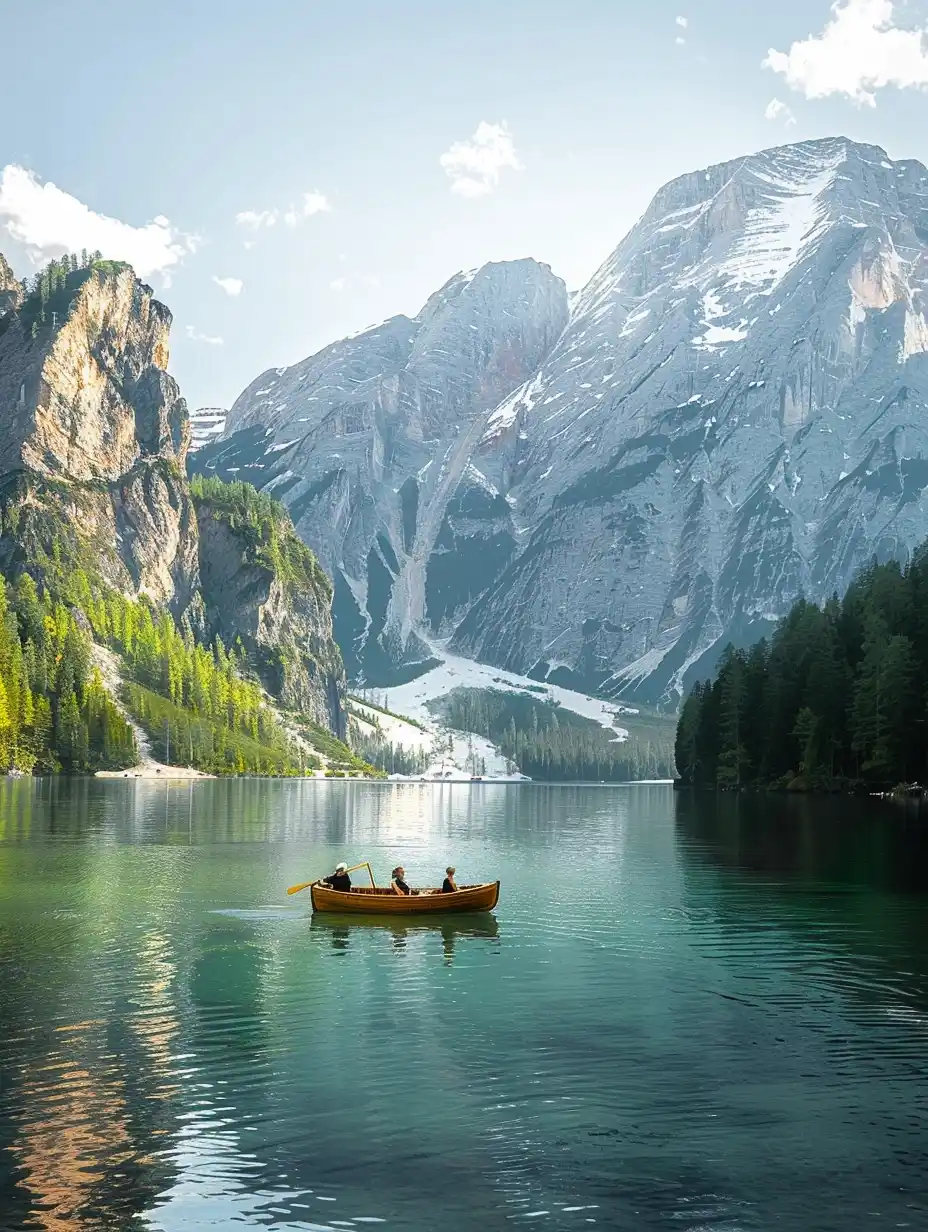 Dolomite Rowers Reflection Midjourney 提示词生成效果