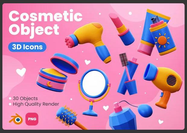 Cosmetic 3D Icons