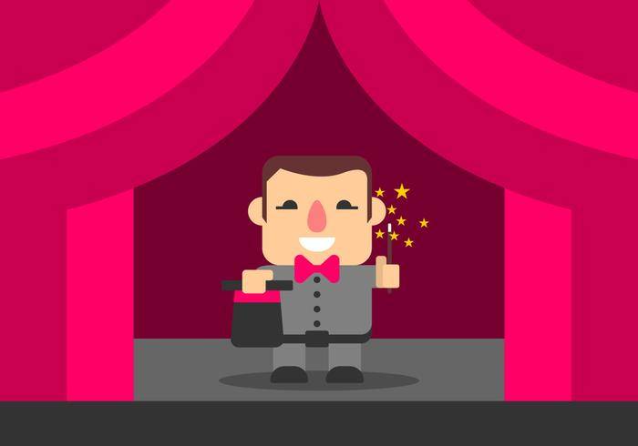 魔术表演矢量