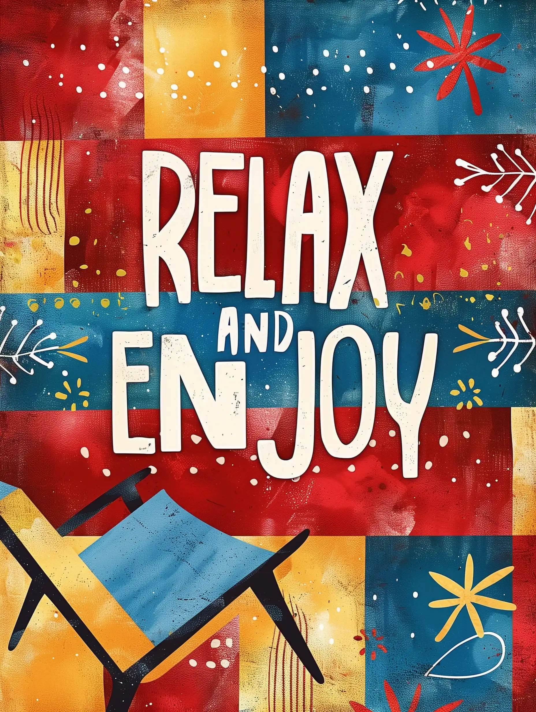 Modern Relaxation Typography Midjourney提示词