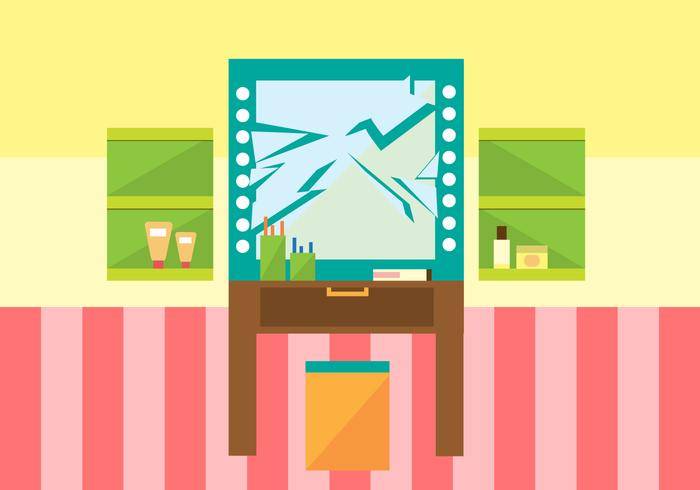 免费镜子破解矢量图