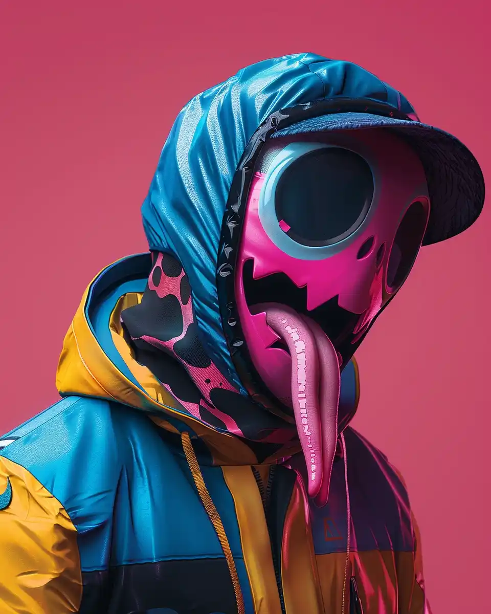 Wild Masked Character Portrait Midjourney 提示词生成效果
