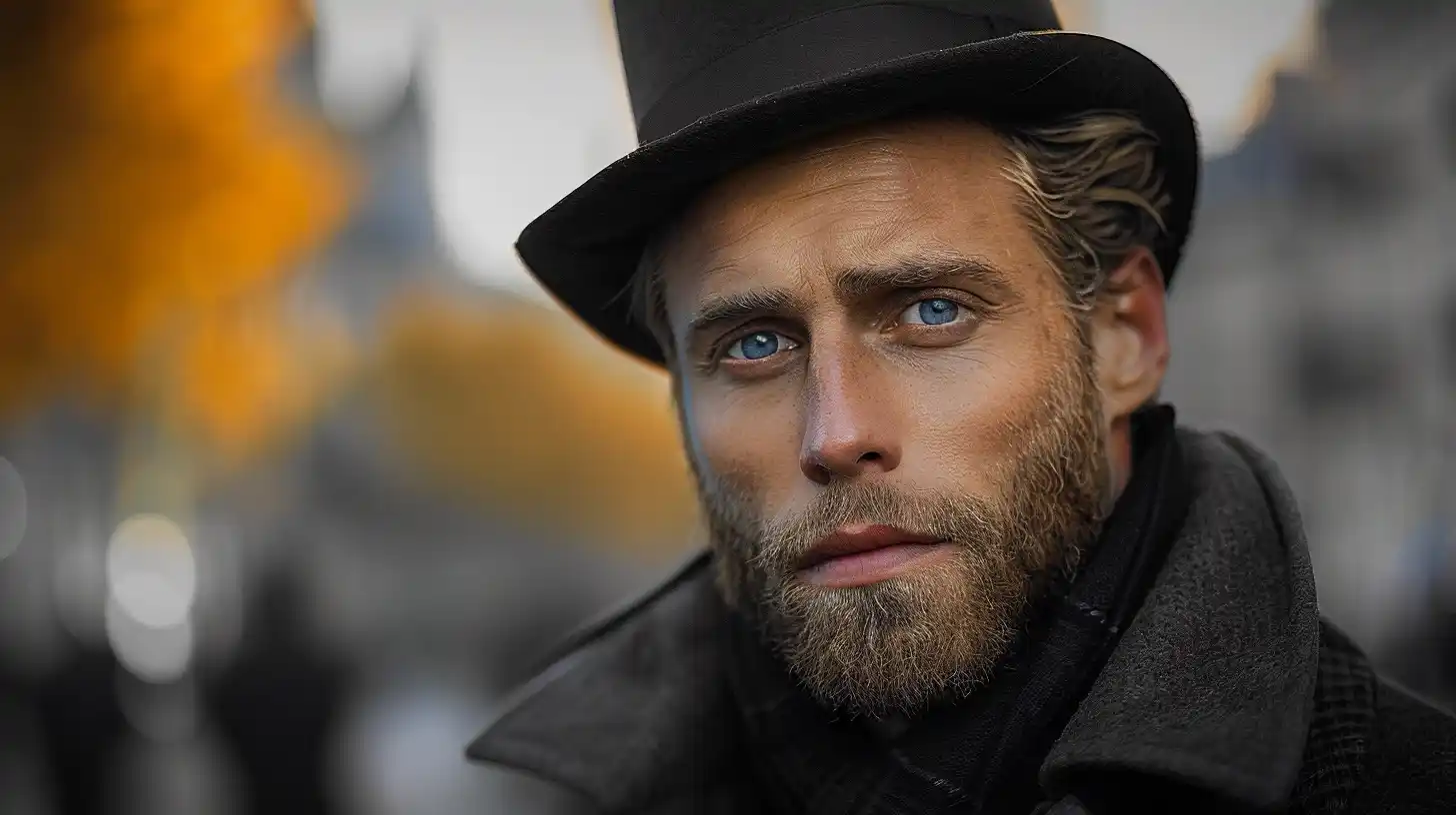 Englishman in Victorian Noir Midjourney提示词