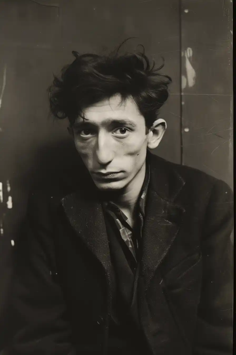 Realistic Soutine Portrait Midjourney提示词