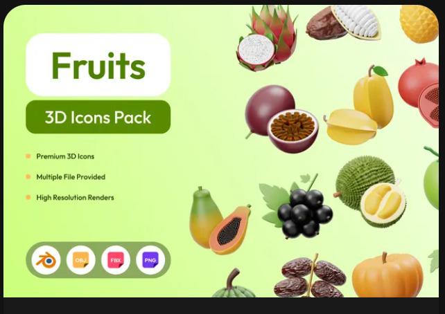 Fruits 3D Icon