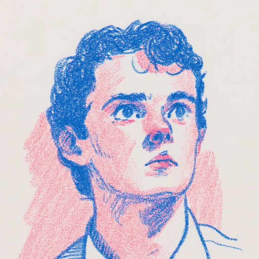 High School Graduate Risograph Midjourney提示词