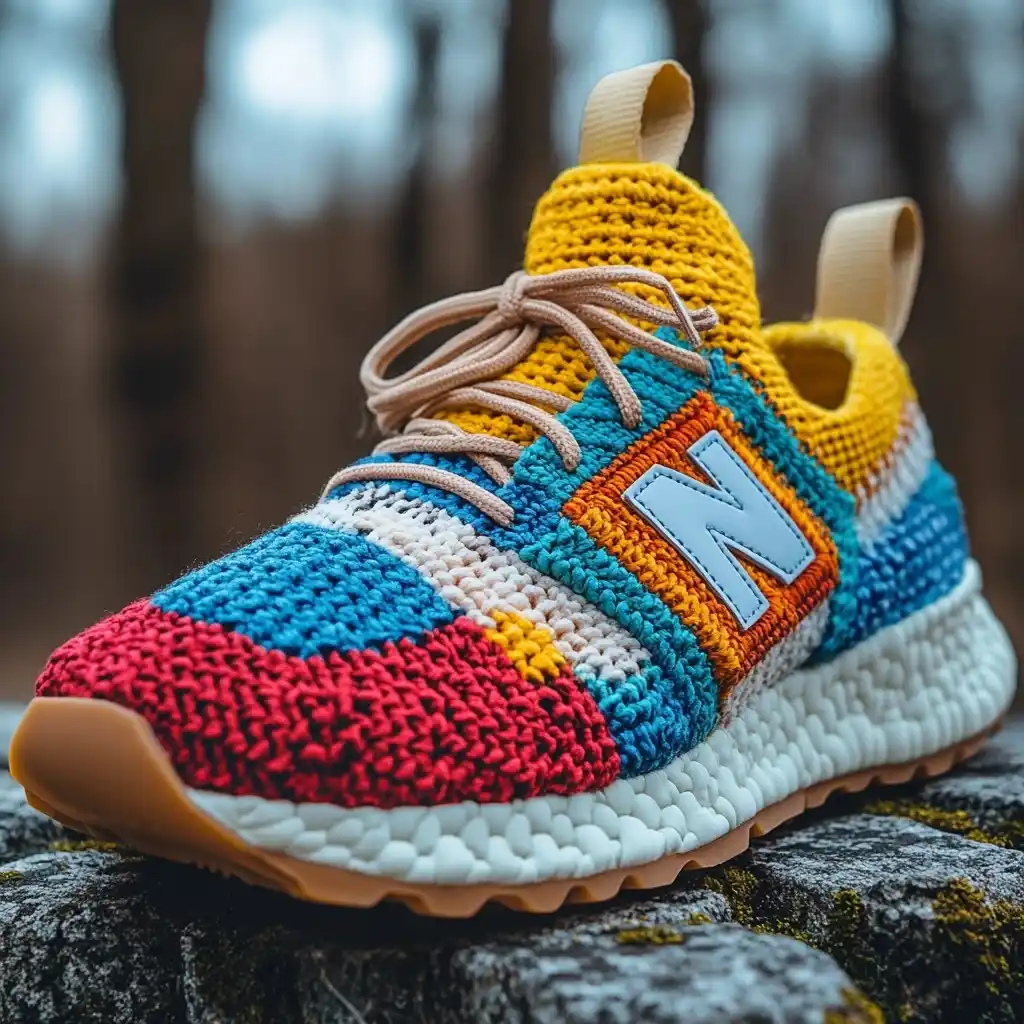 Colorful New Balance Sneaker Midjourney提示词