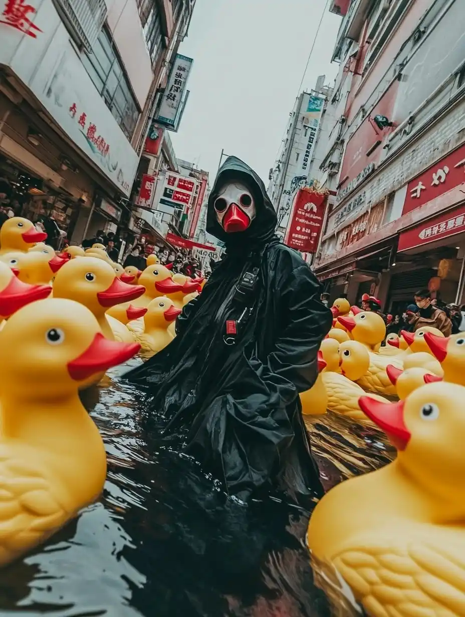 Plague Doctor with Ducks Midjourney提示词