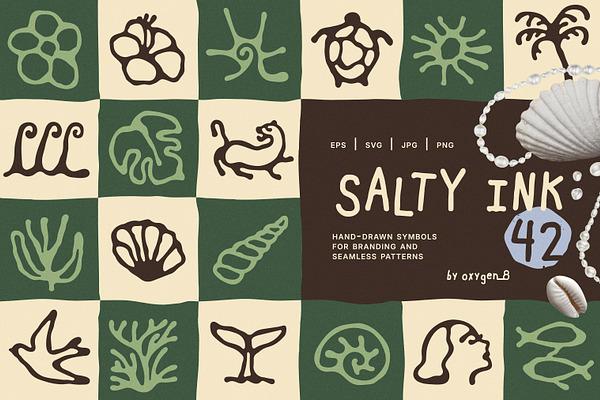 Salty Ink. Organic Shapes & Patterns
