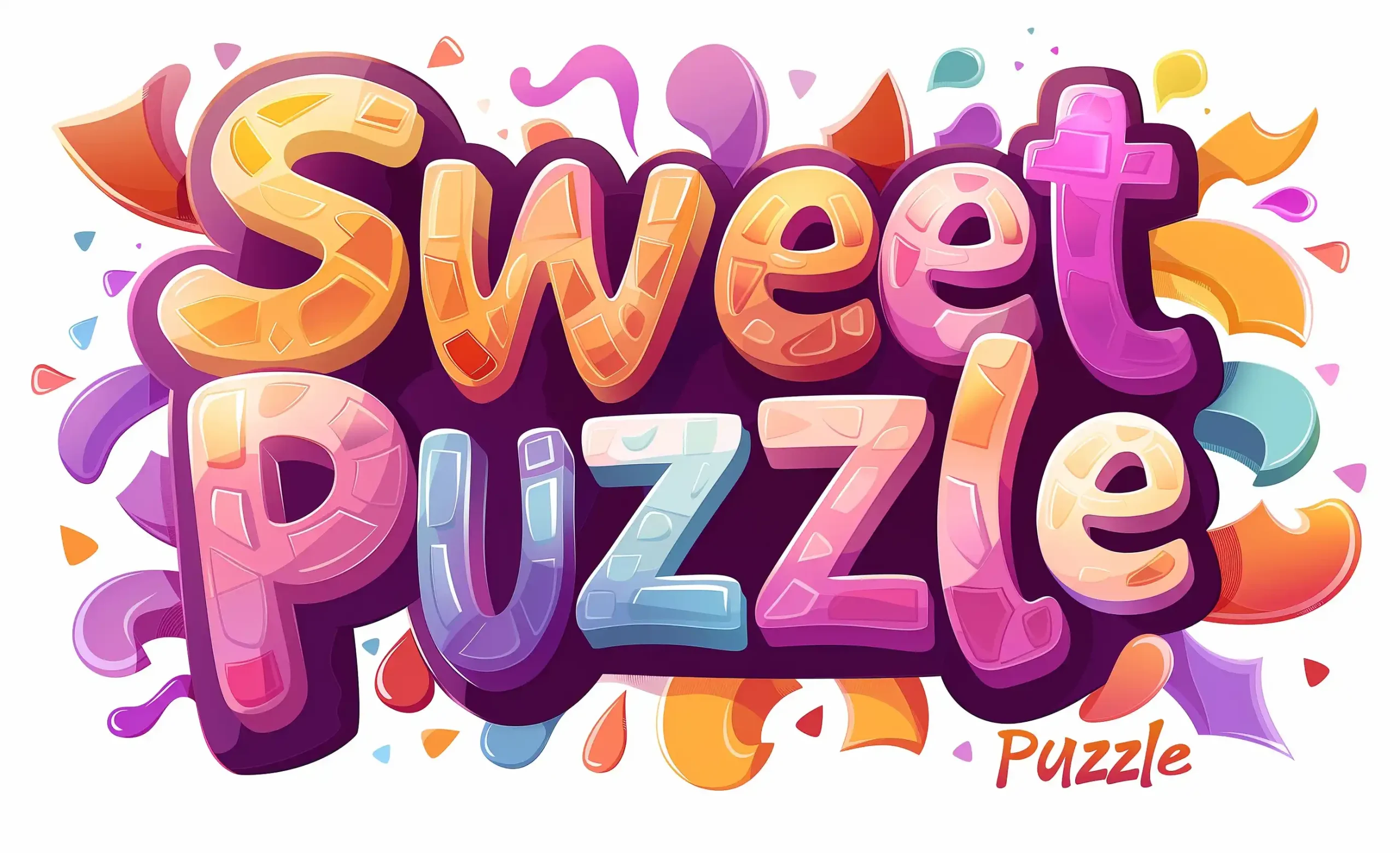 Colorful Cartoon Text Logo Midjourney提示词