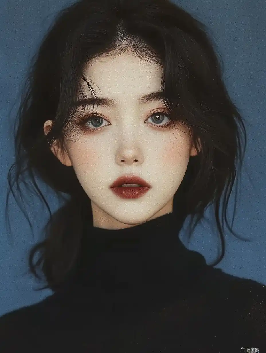 Chinese Girl in Ink Midjourney提示词