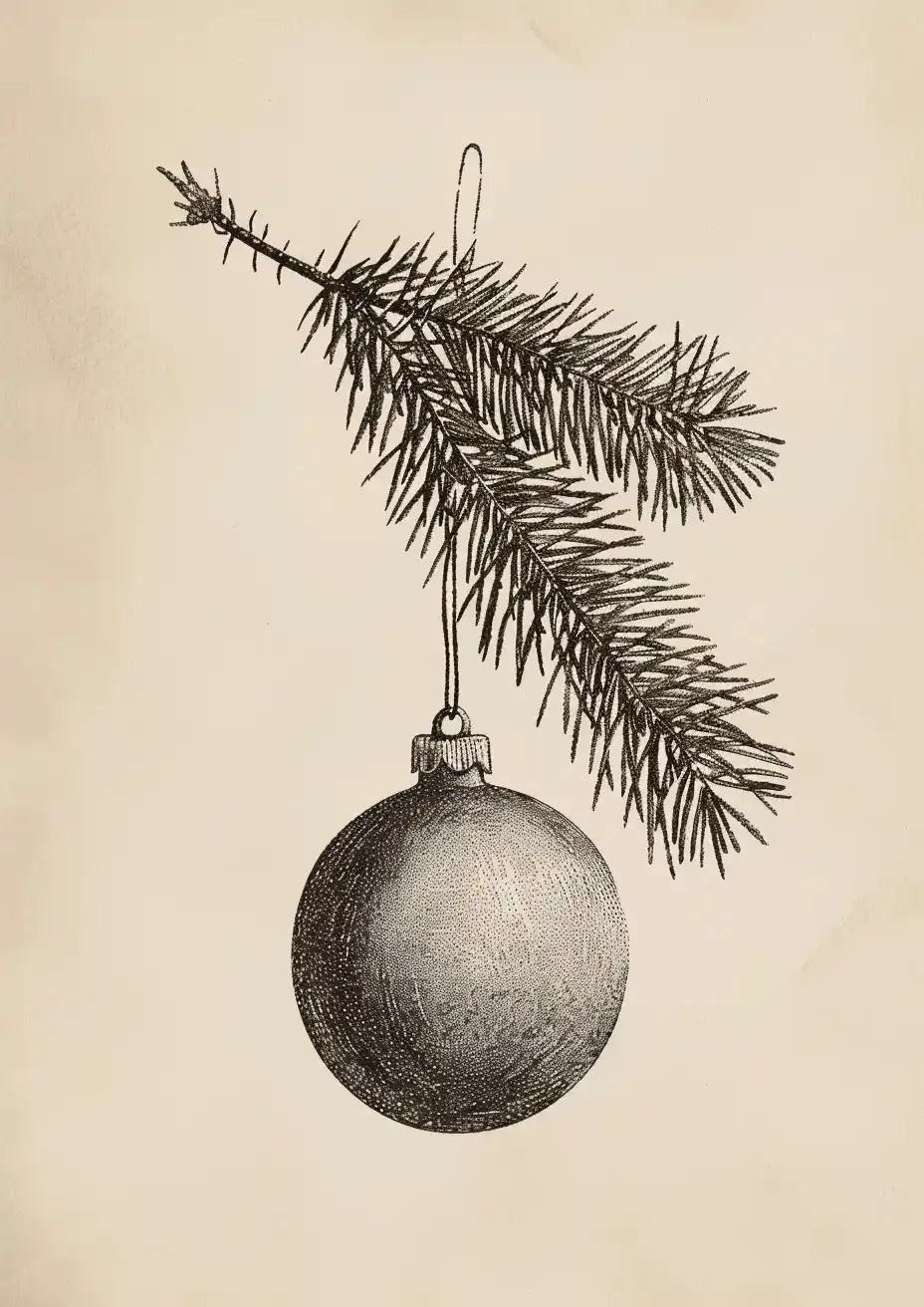 Folk Bauble on Beige Midjourney提示词