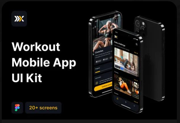 FitX - Workout Mobile App UI Kit