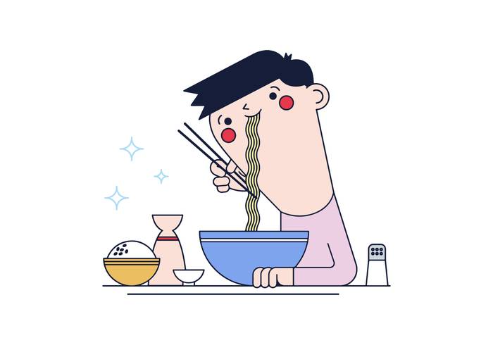 免费面条矢量