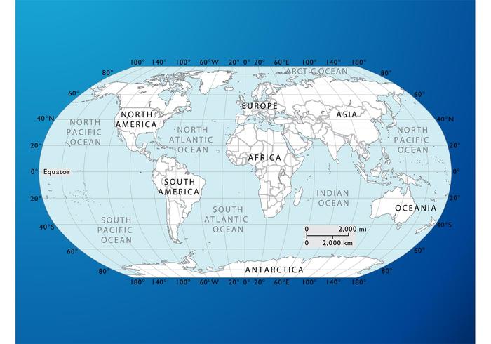 世界地图图形