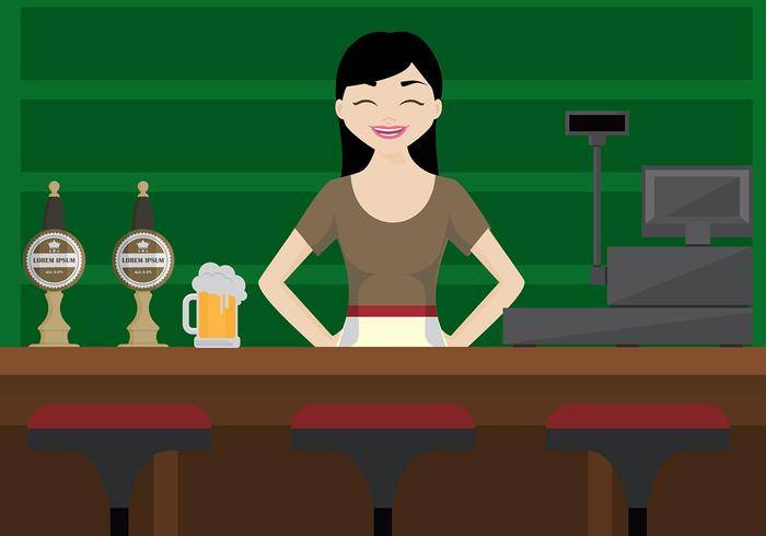 啤酒泵酒吧免费矢量