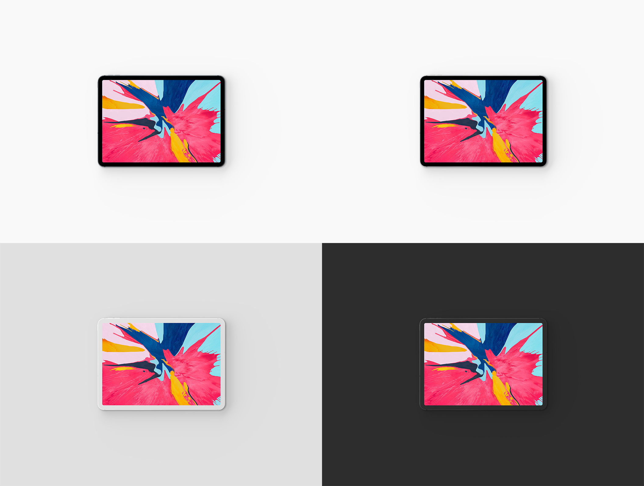 适用于Photoshop，iPad Pro 2018样机的简单iPad Pro 2018样机