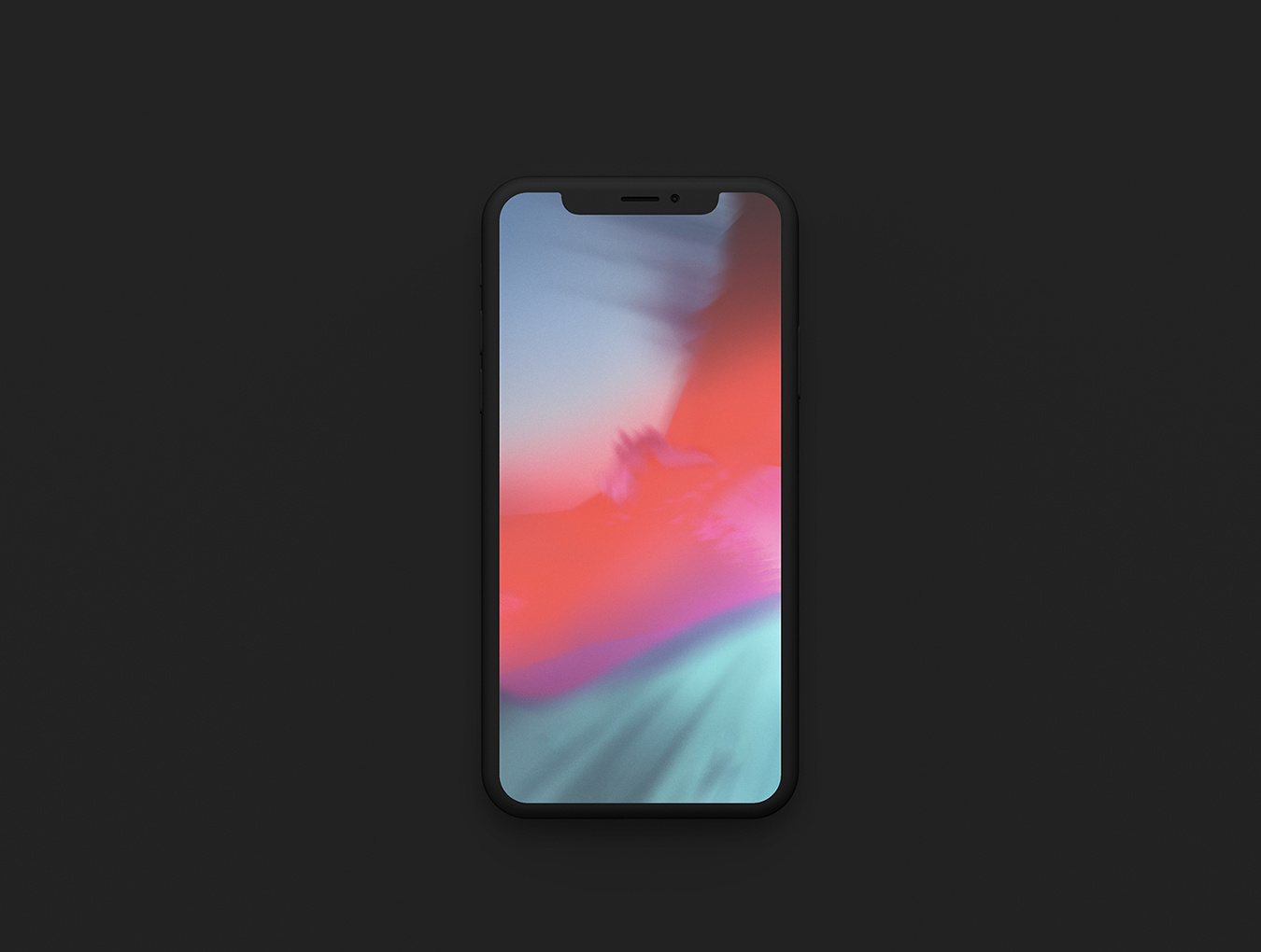 适用于Photoshop的Clay iPhone X Mockup。，Minimal Clay iPhone X.