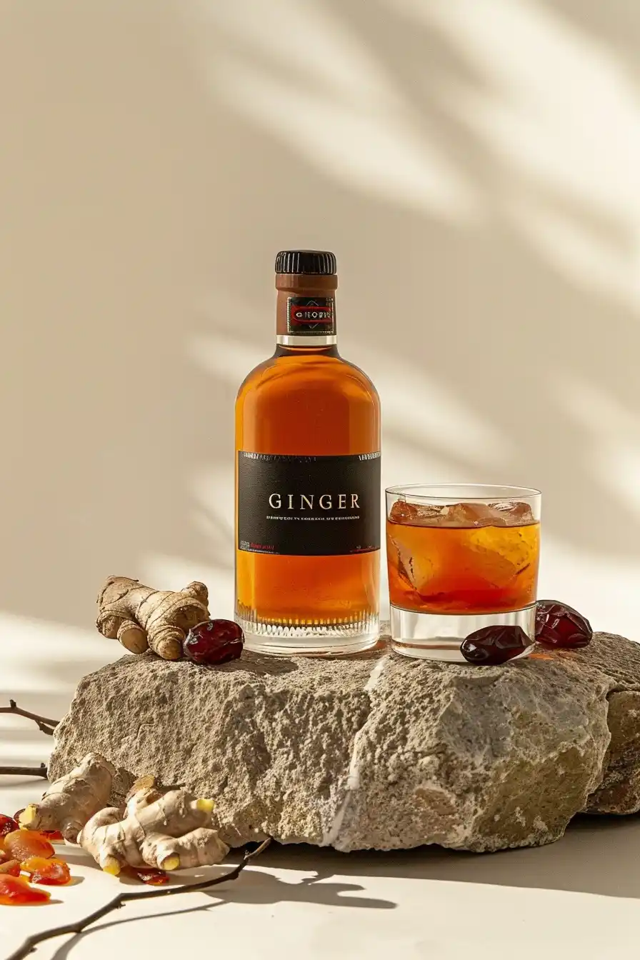 Minimalist Ginger Brandy Editorial Midjourney提示词