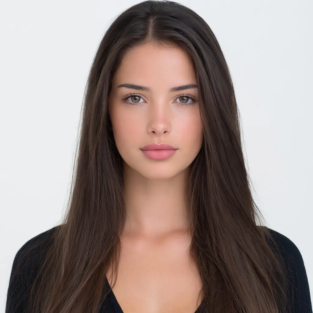 College Girl Visa Photo Midjourney提示词