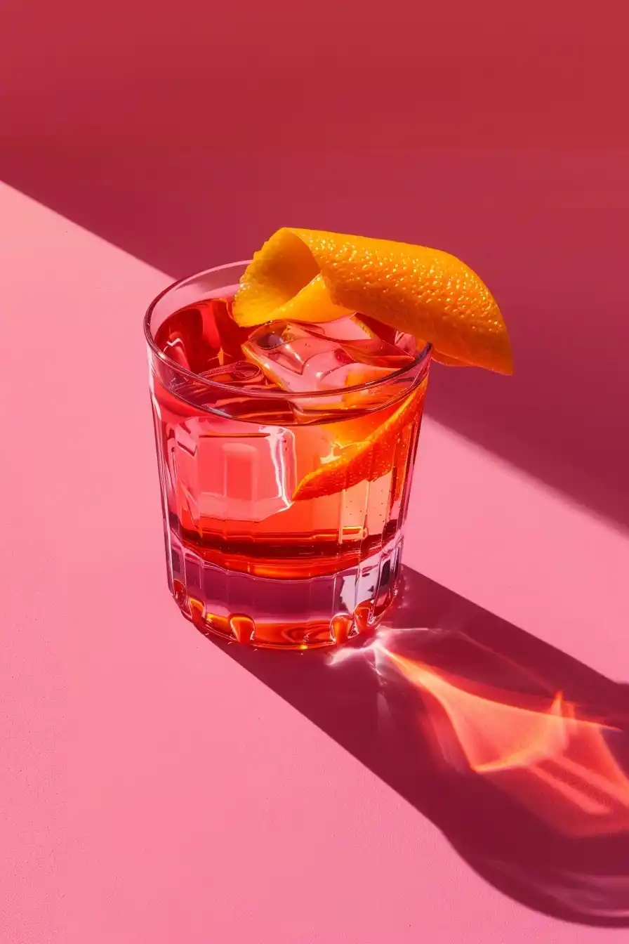 Luxury Negroni Still Life Midjourney提示词