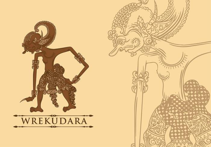 Wayang Bima免费矢量