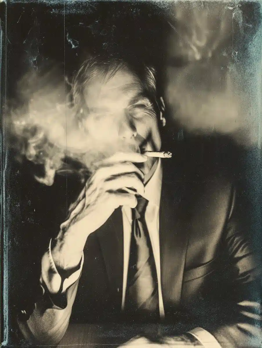Mysterious Polaroid Portrait Midjourney提示词
