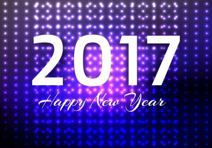 免费矢量新年2017年背景