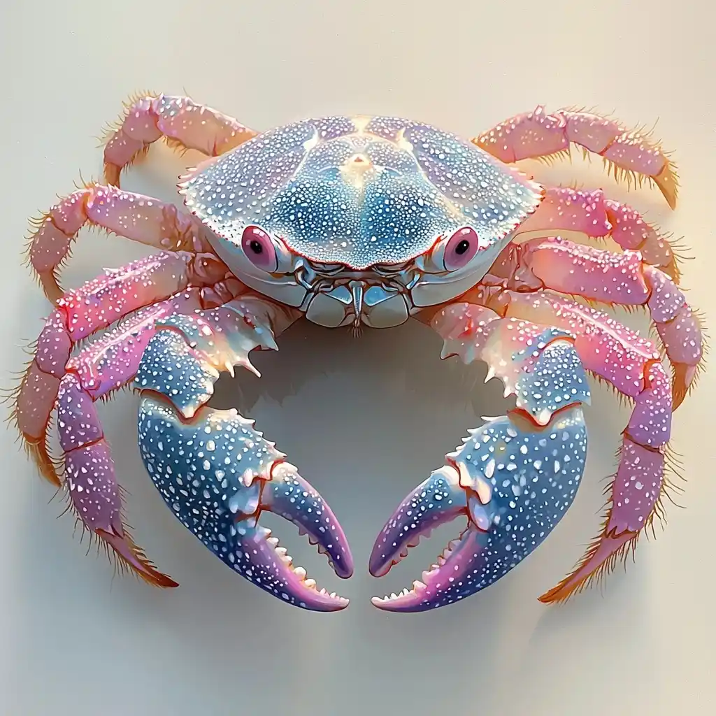 Realistic Pastel Crab Midjourney提示词