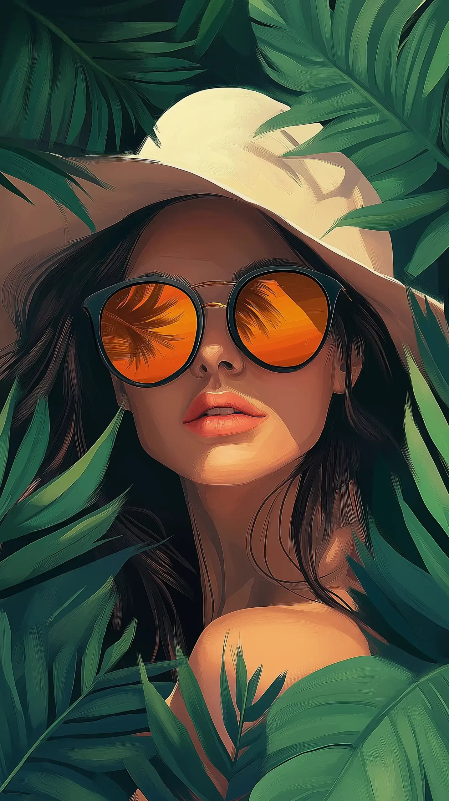 Summer Illustration Landscape Midjourney提示词