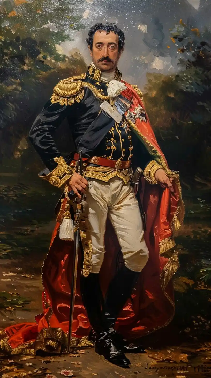 Neoclassical General Portrait Midjourney提示词