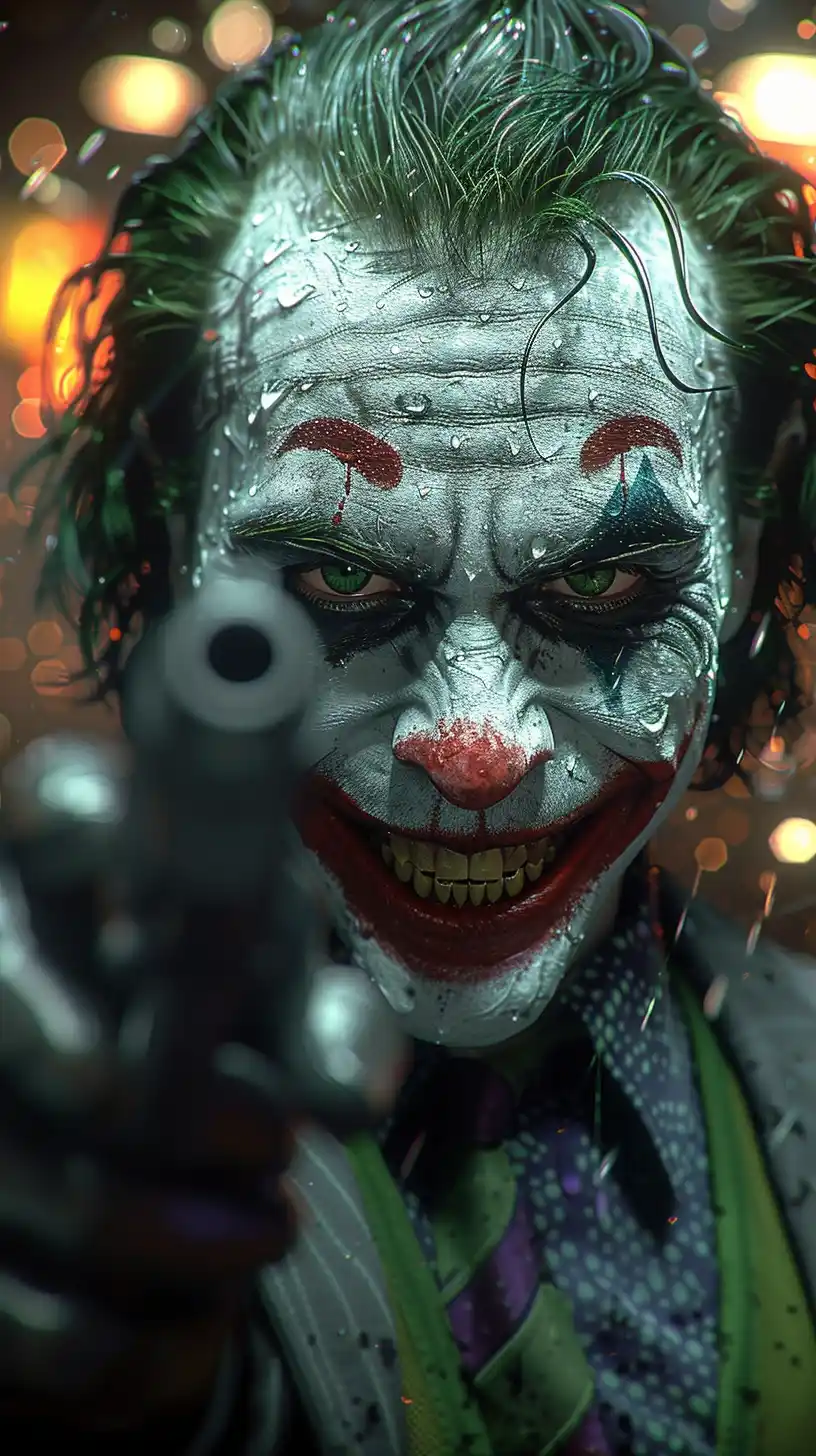Detailed Joker Bank Robbery Midjourney提示词
