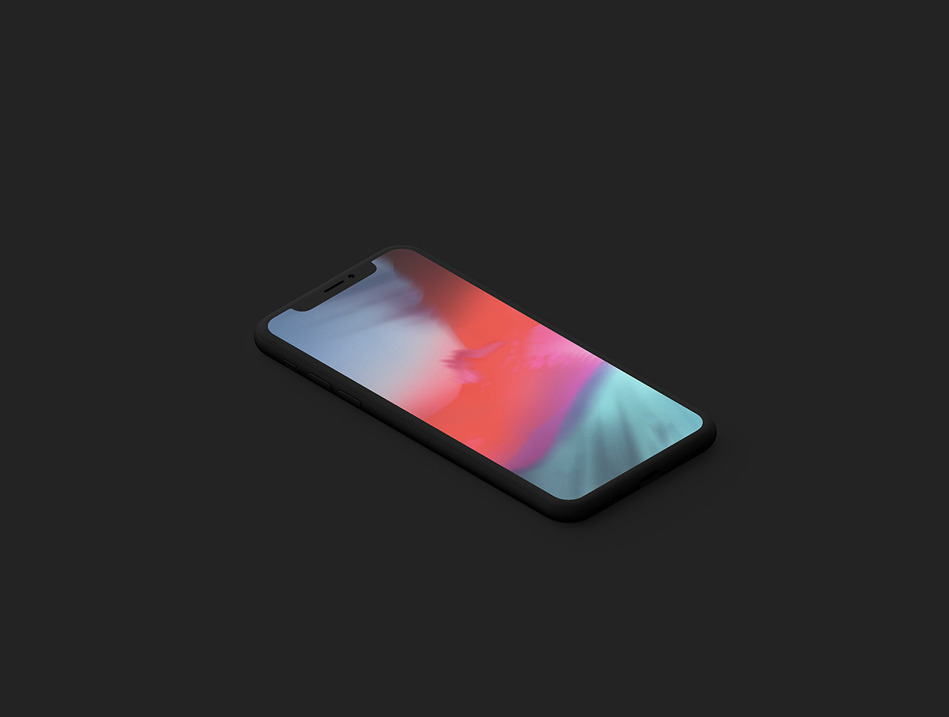 适用于Photoshop的Clay iPhone X Mockup。，Minimal Clay iPhone X.
