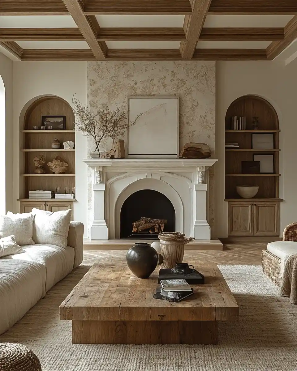 Bright Airy Living Room Midjourney提示词