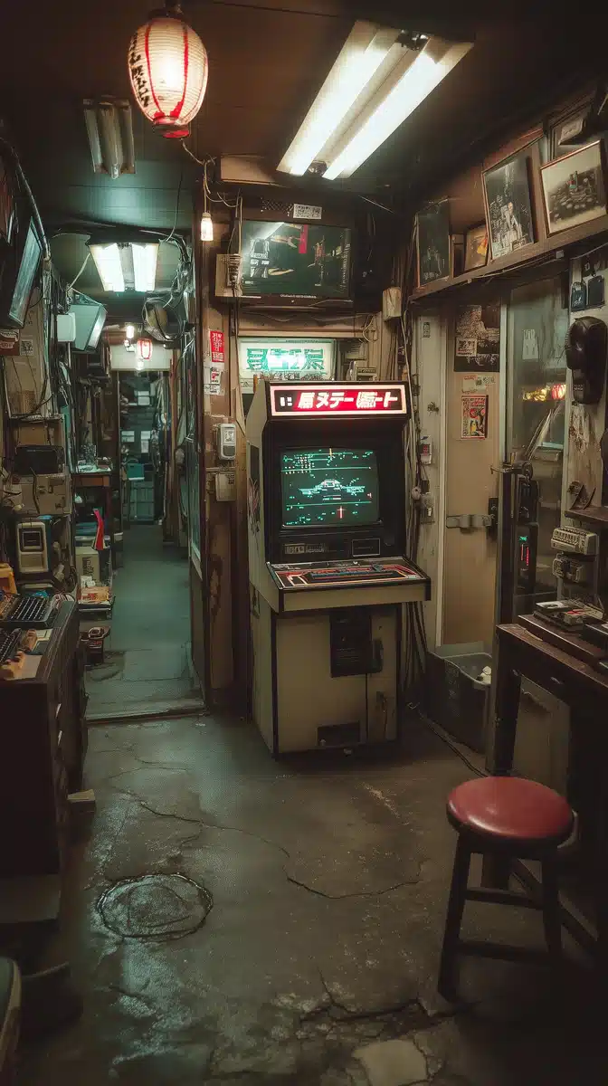 Vintage Computer Room Scene Midjourney提示词