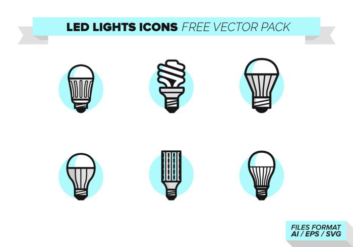 LED灯图标免费矢量包