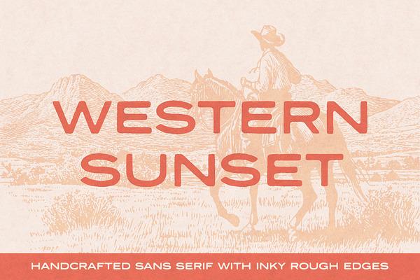 Western Sunset Sans Serif Font