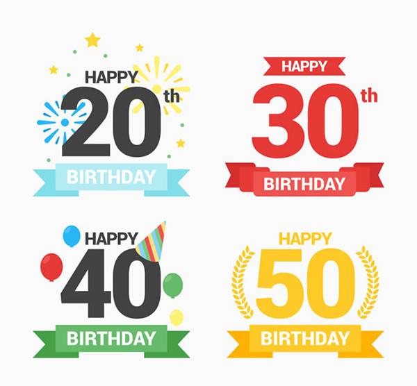 生日数字和条幅